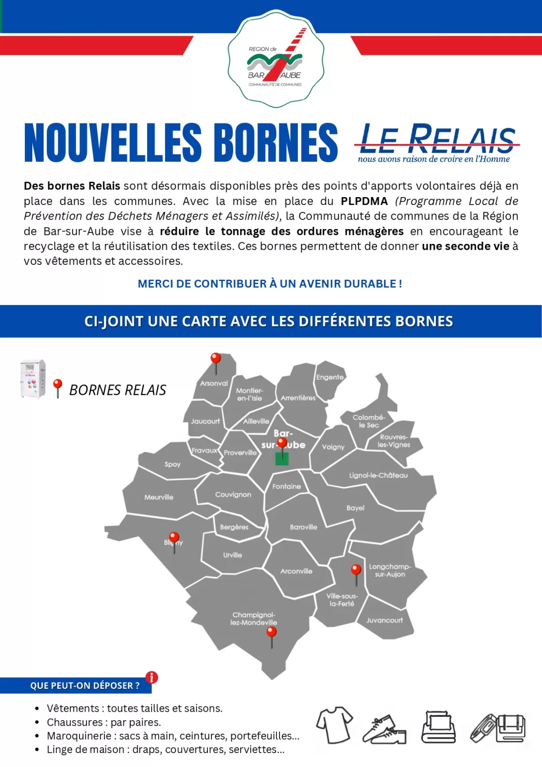 Affiche Nouvelles Bornes Relais 